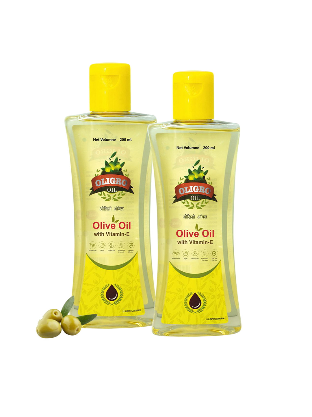 Leeford Set Of 2 Oligro Olive Oil- 200 ml Each