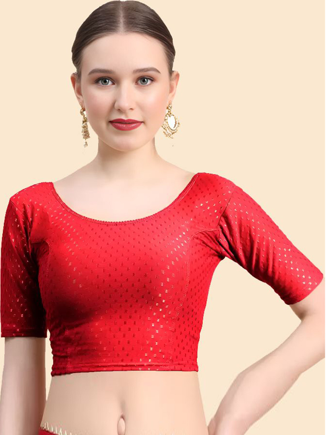 SHREEJI DESIGNER Stretchable Saree Blouse