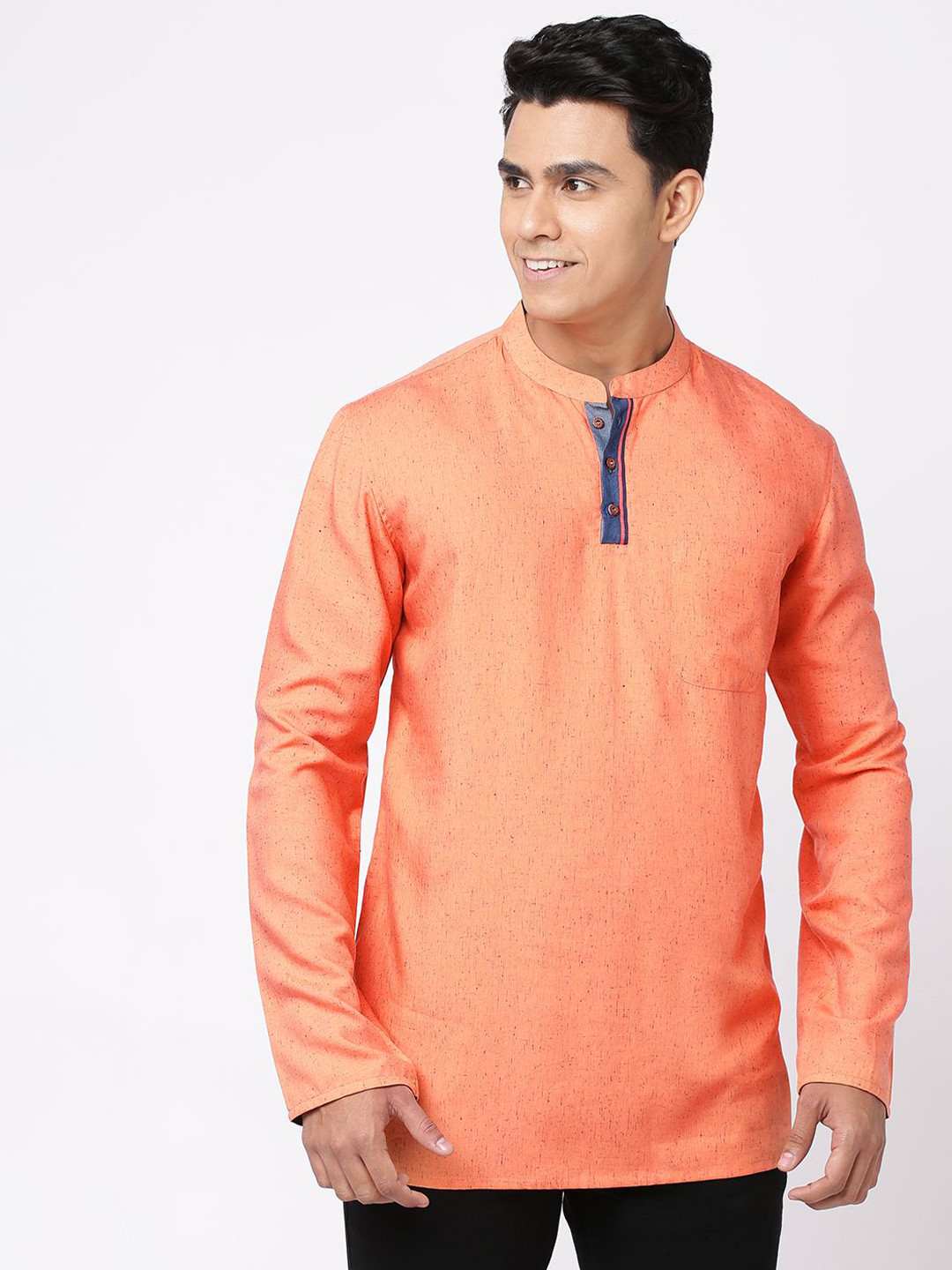 Arch element Men Solid Festive Cotton Straight Kurta