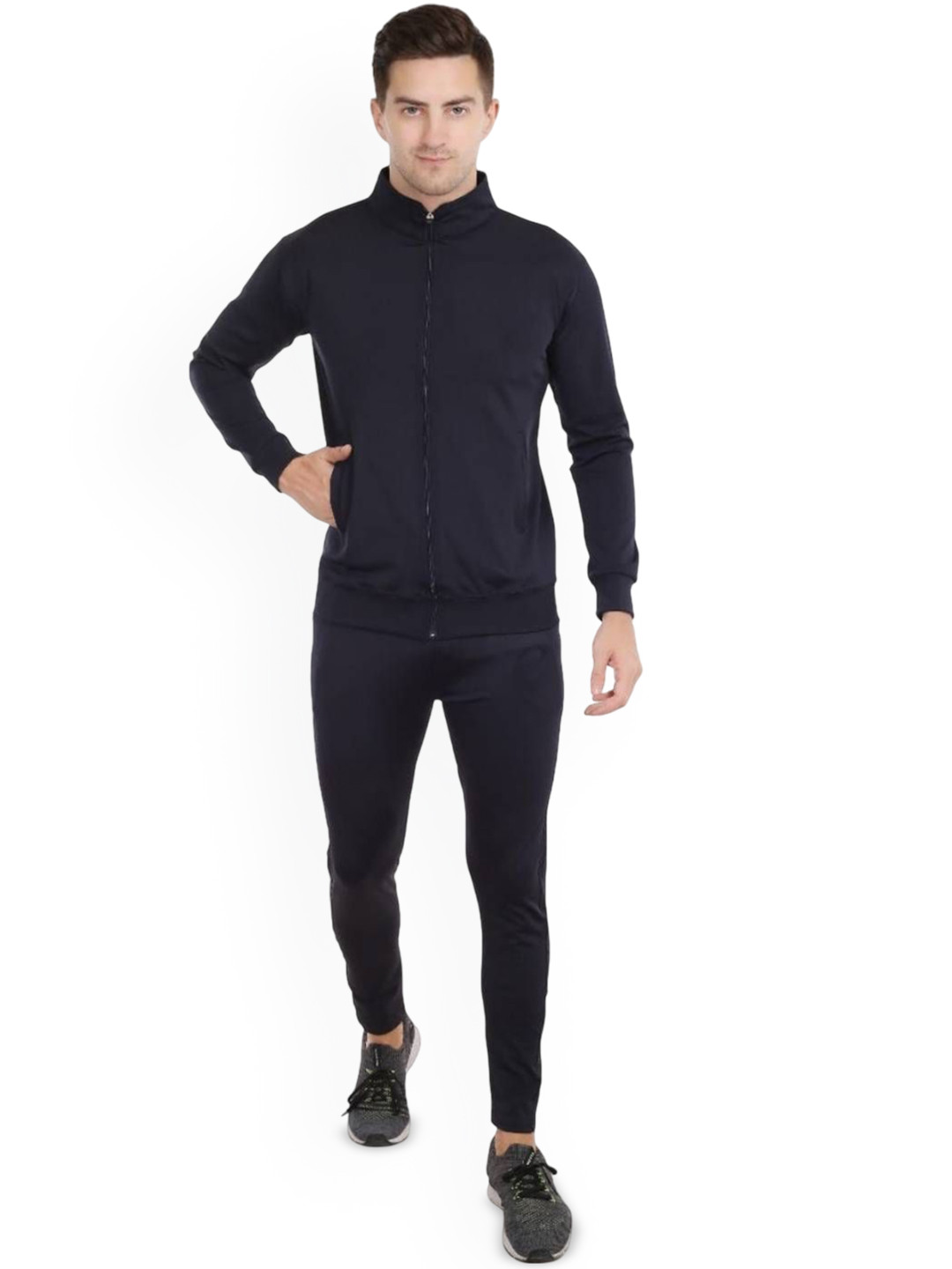 Toxic ADDICTION Men Round Neck Mid-Rise Tracksuit