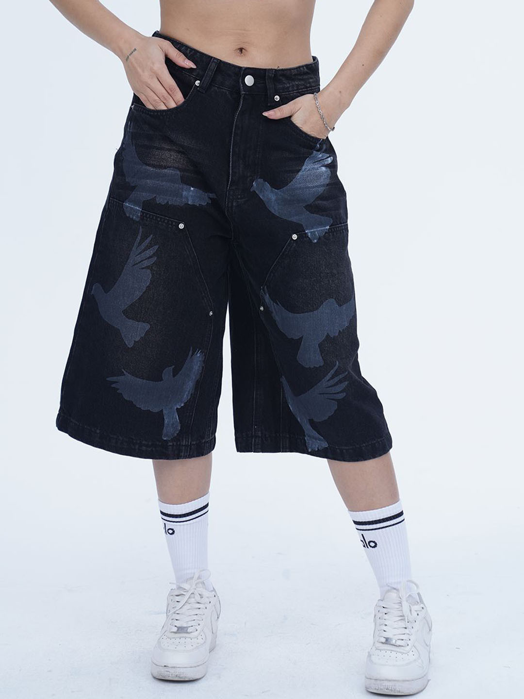VALKYRE Unisex Printed Loose Fit Outdoor Shorts