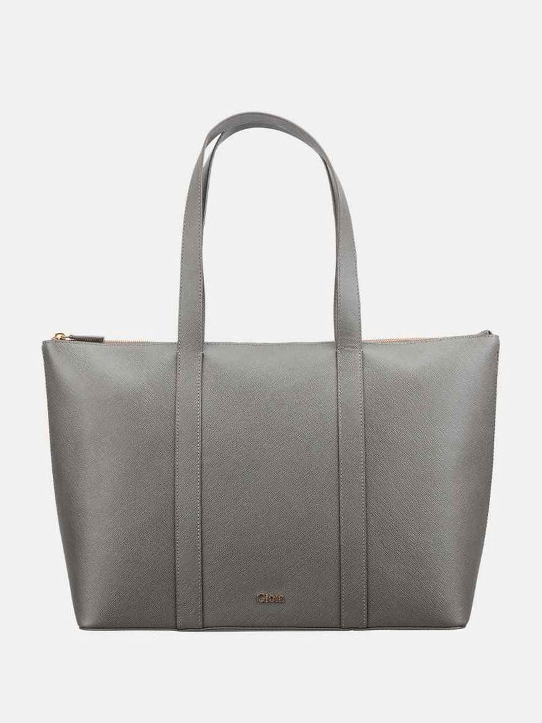 GIOIA Women Grey Leather Noah Tote Bag