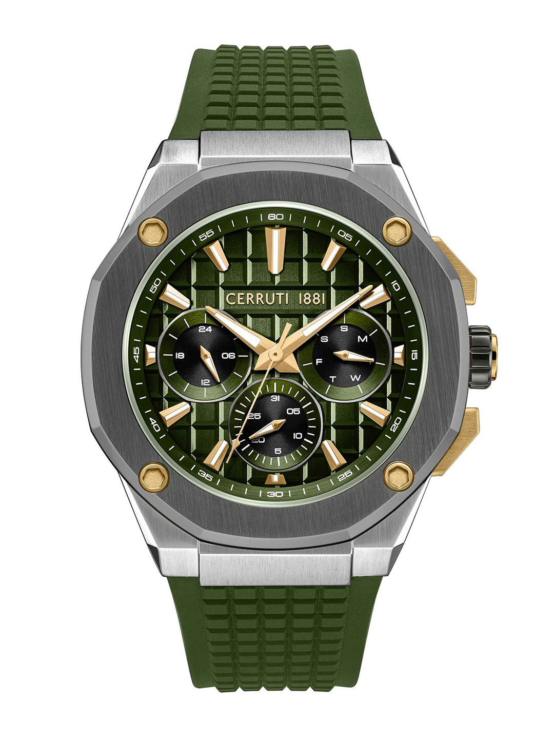 Cerruti 1881 SS25 Quartz Round Dial Men's Analog Watch - CECIWGQ0073403