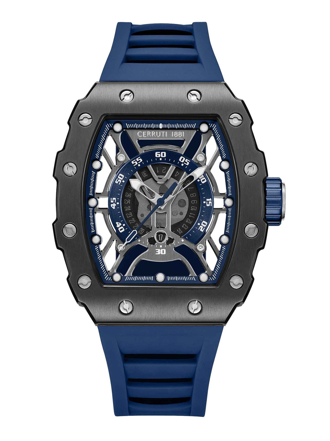 Cerruti 1881 SS25 Quartz Gun Tonneau Dial Men's Analog Watch - CECIWGN0057702