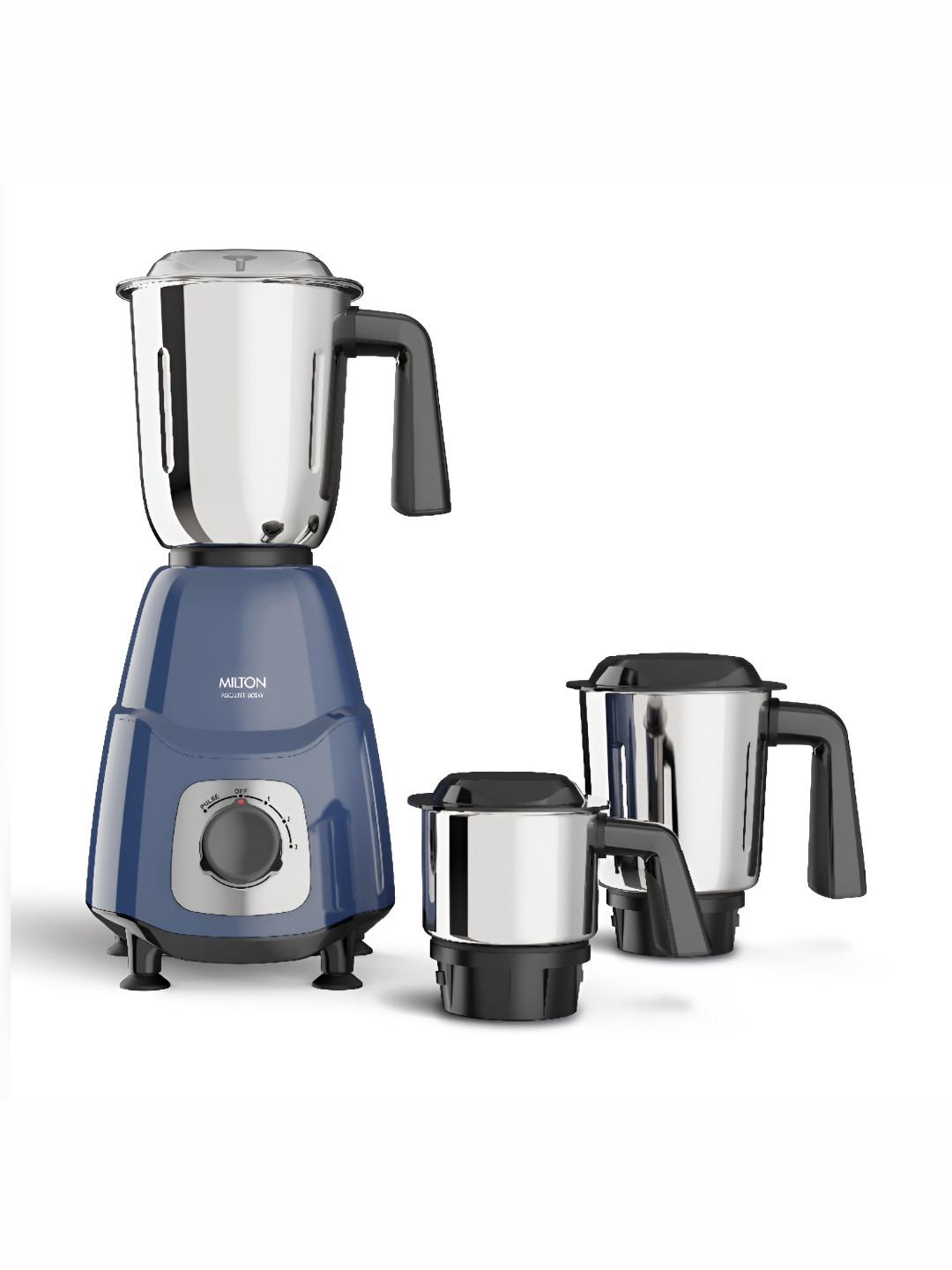 Milton Ascent Mixer Grinder ISI Certified Grindstone Blade Technology 3Jar 800W(22000 RPM)