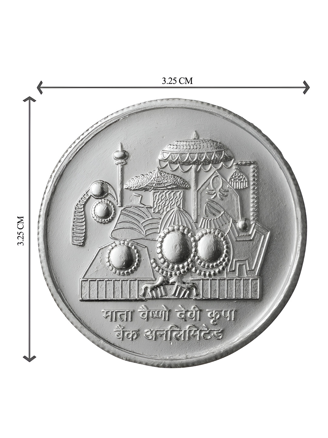 Pray Everyday 7-Pcs Silver-Plated Vaishno Devi Coin