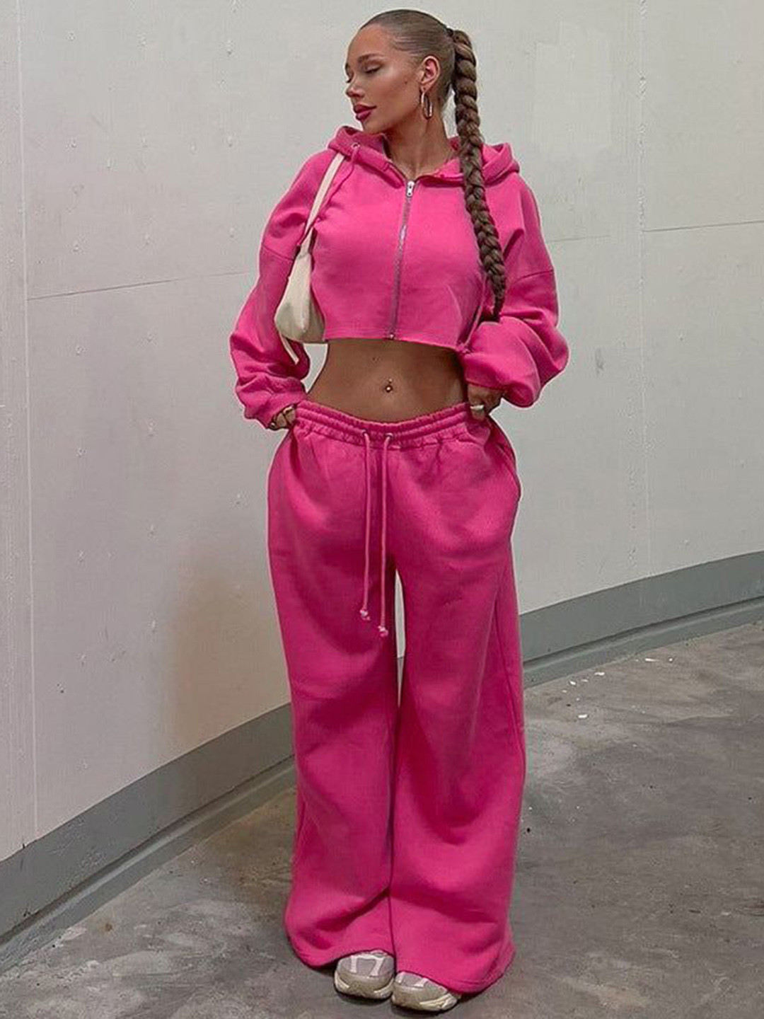 Outzidr Relaxed Fit Hoodie Sweatshirt & Trousers Co-ords