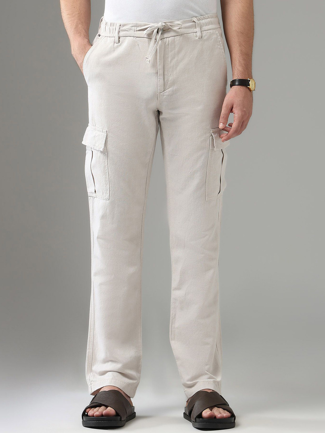 Arrow Sport Spring Sorbet Men Regular Fit Cargos Trousers