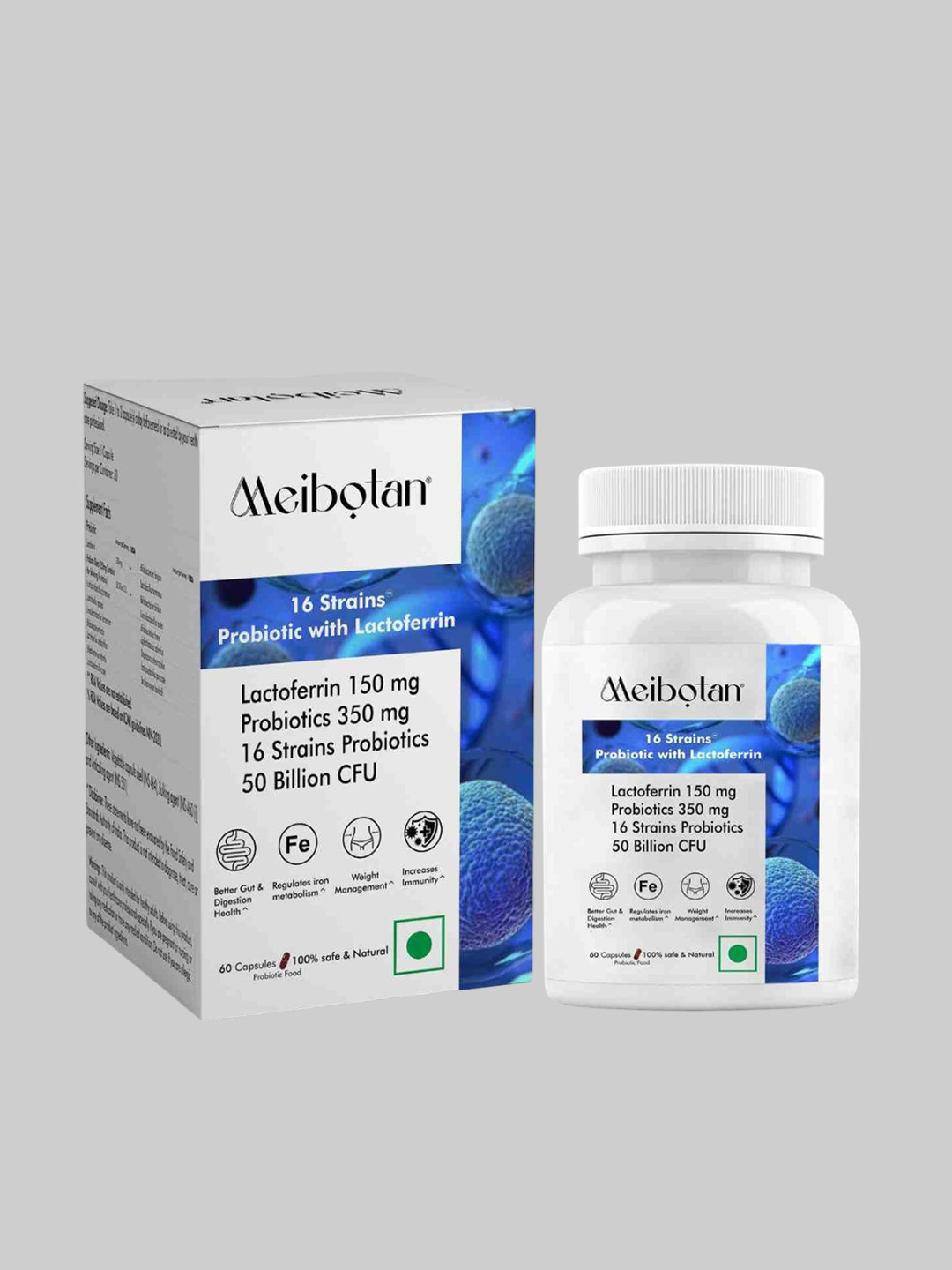 Meibotan 16 Strains Probiotic With Lactoferrin Capsules - 60 Capsules
