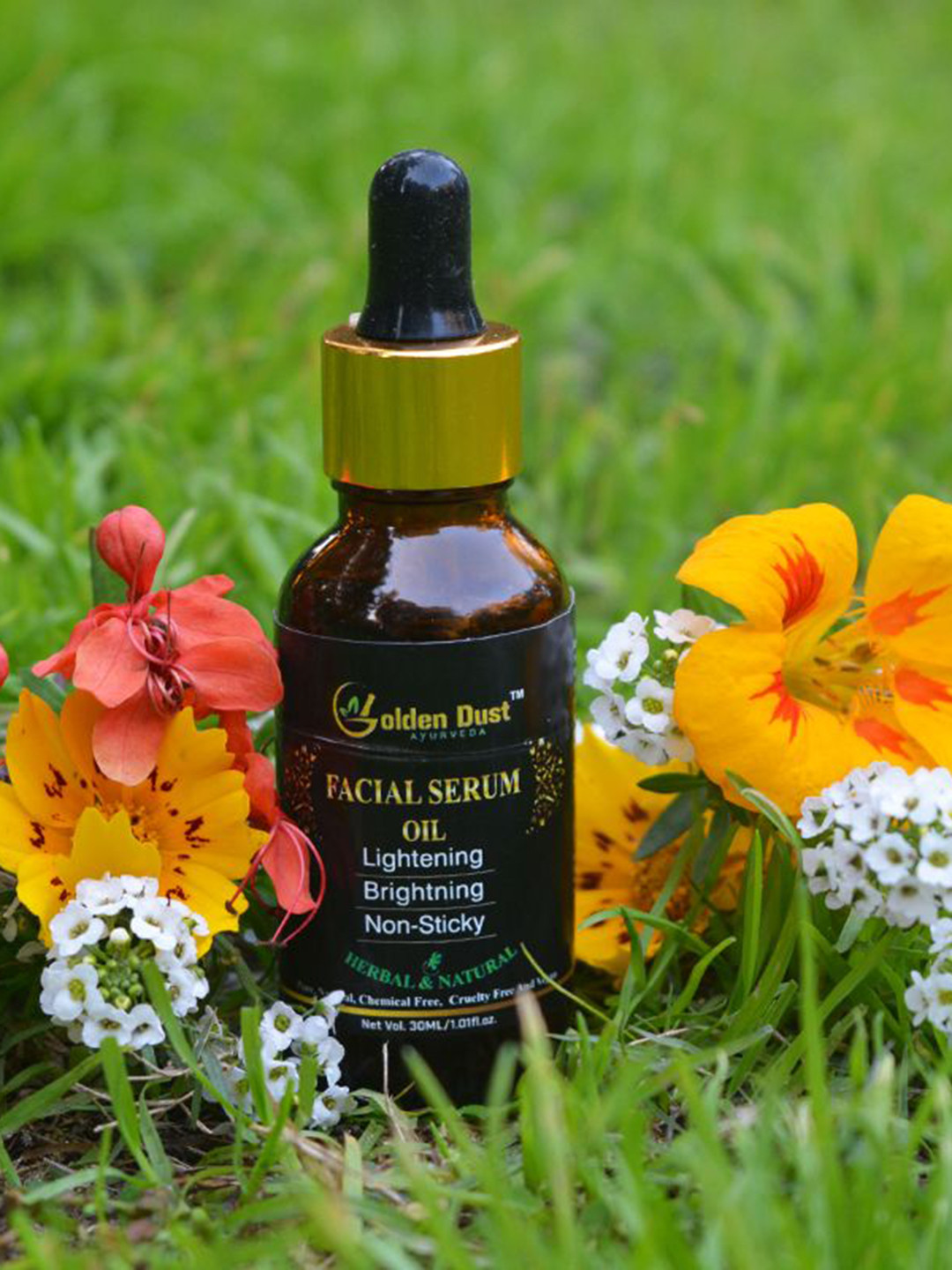 GOLDEN DUST AYURVEDA Face Serum Oil For Anti Aging - 30 ml
