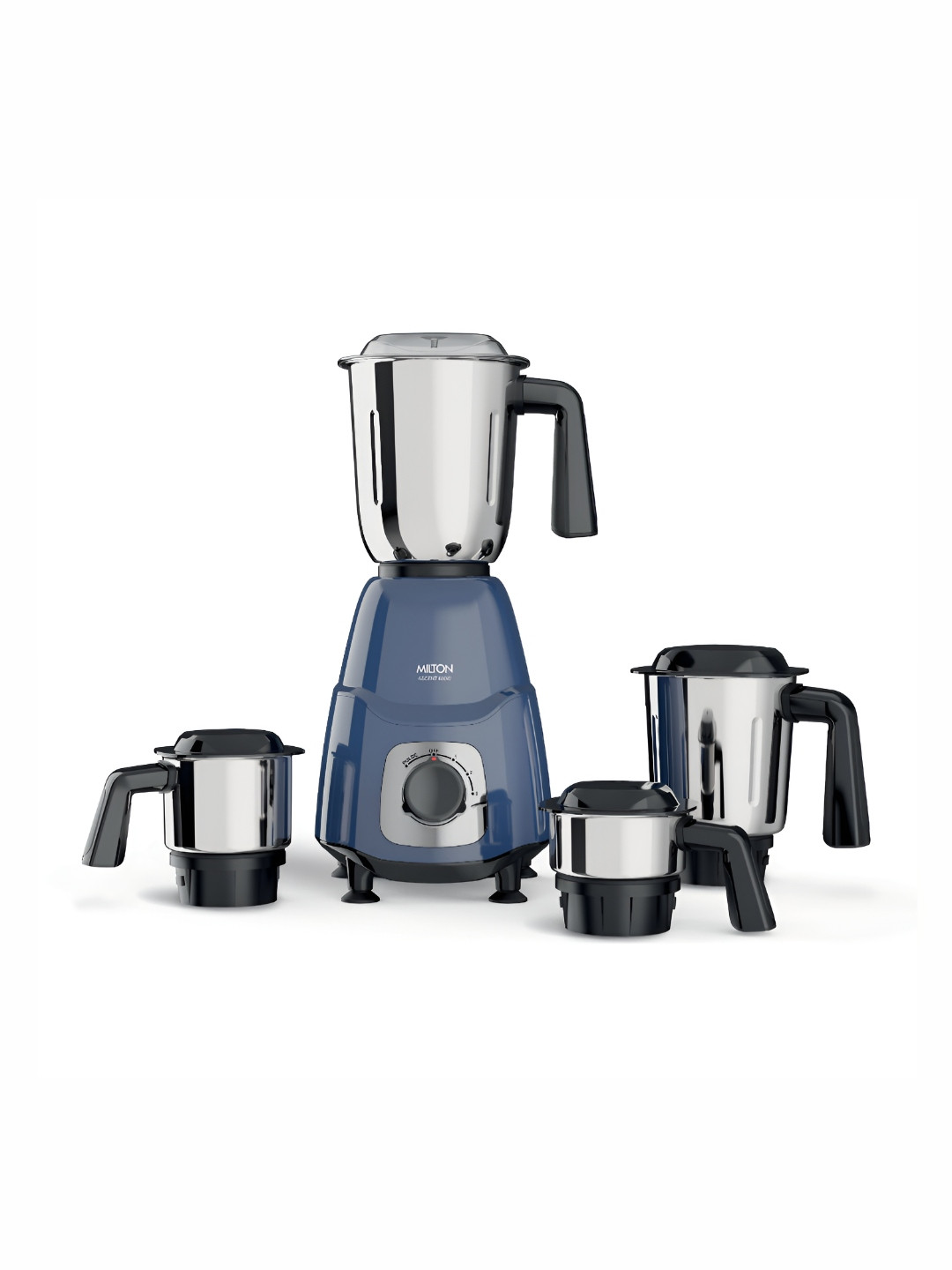 Milton Ascent Mixer Grinder ISI Certified Grindstone Blade Technology 4Jar 800W(22000 RPM)