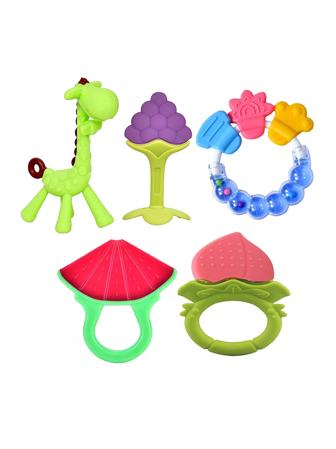 Kritiu Set Of 5 Non Toxic Teether Toy