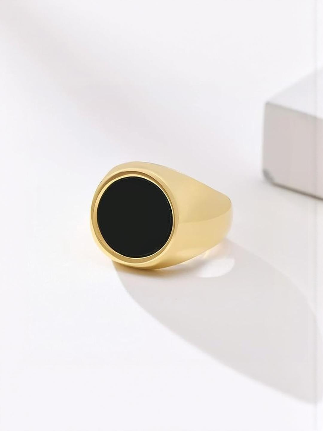 Lovemi Movements Gold-Plated Stainless Steel Finger Ring