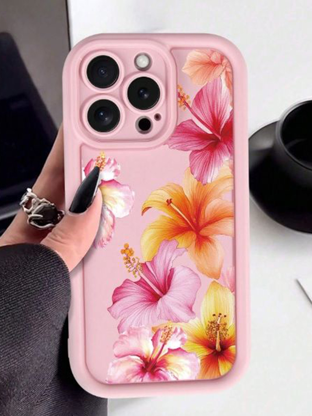 CASE CREATION Floral Printed Apple iPhone 16e Bumper Case Mobile Accessories