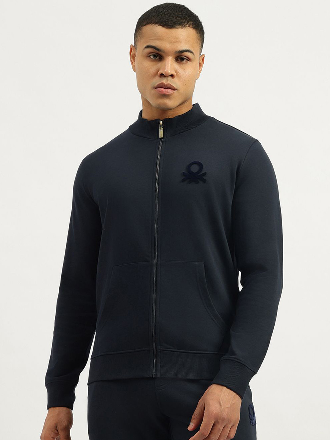 United Colors of Benetton Mock Collar Sporty Jacket