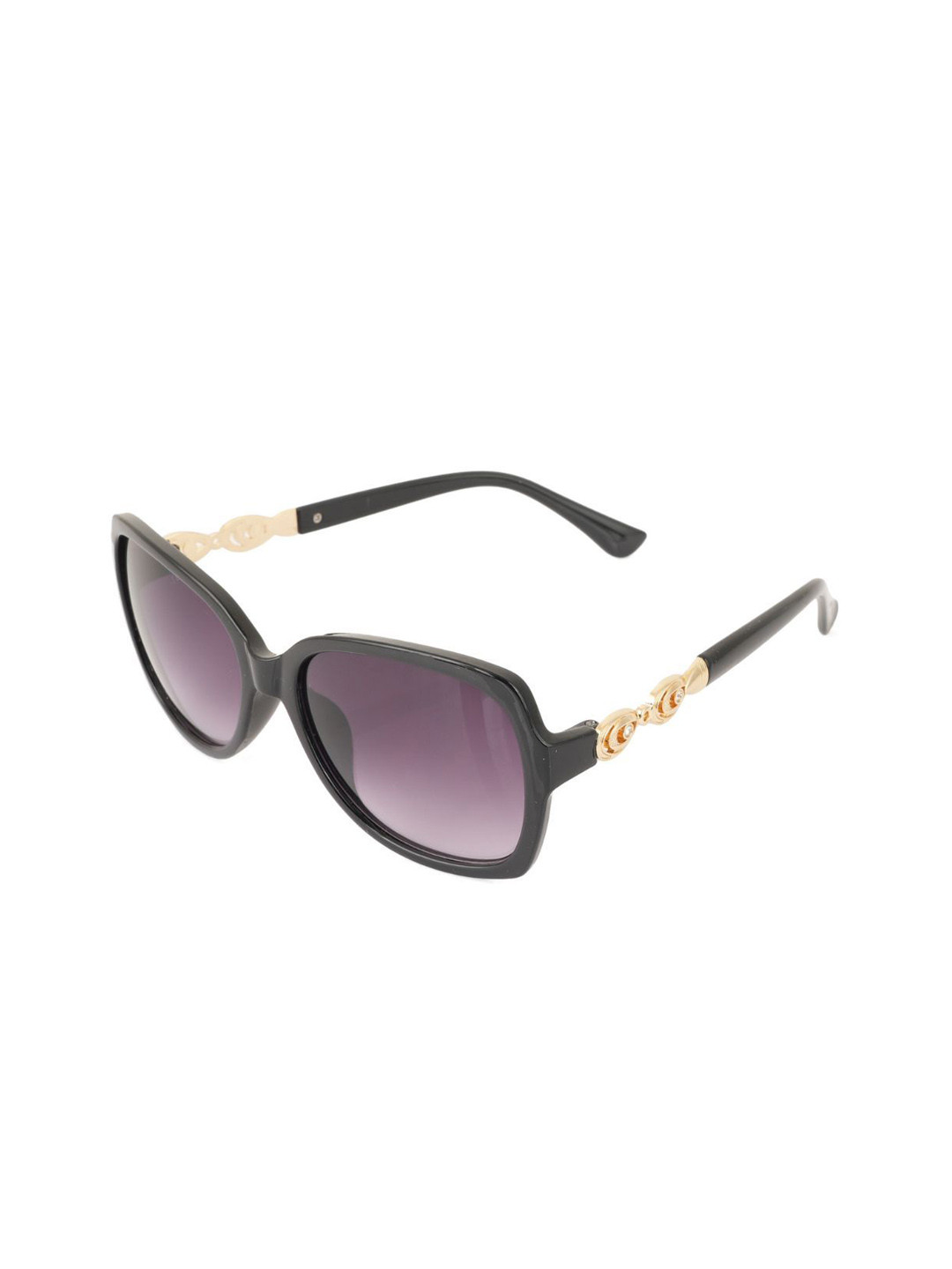 BAYBERRY Unisex Purple Lens & Black Square Sunglasses with
