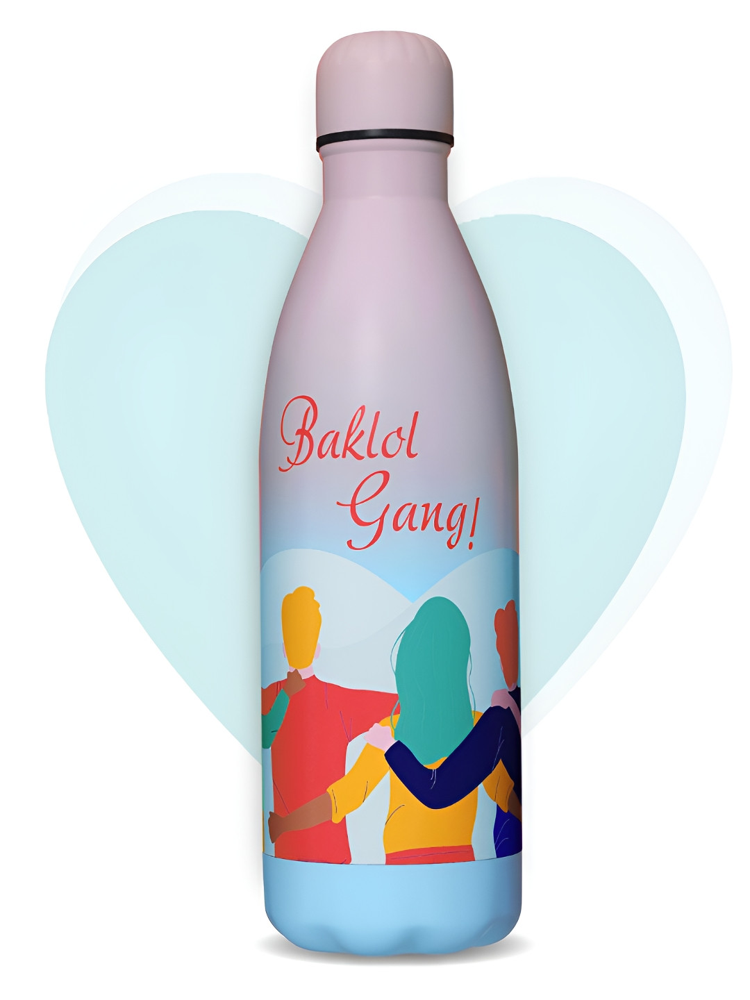 Speedex Pink & Blue Printed Vacuum Insulate Stainless Steel Water Bottle 500 ml