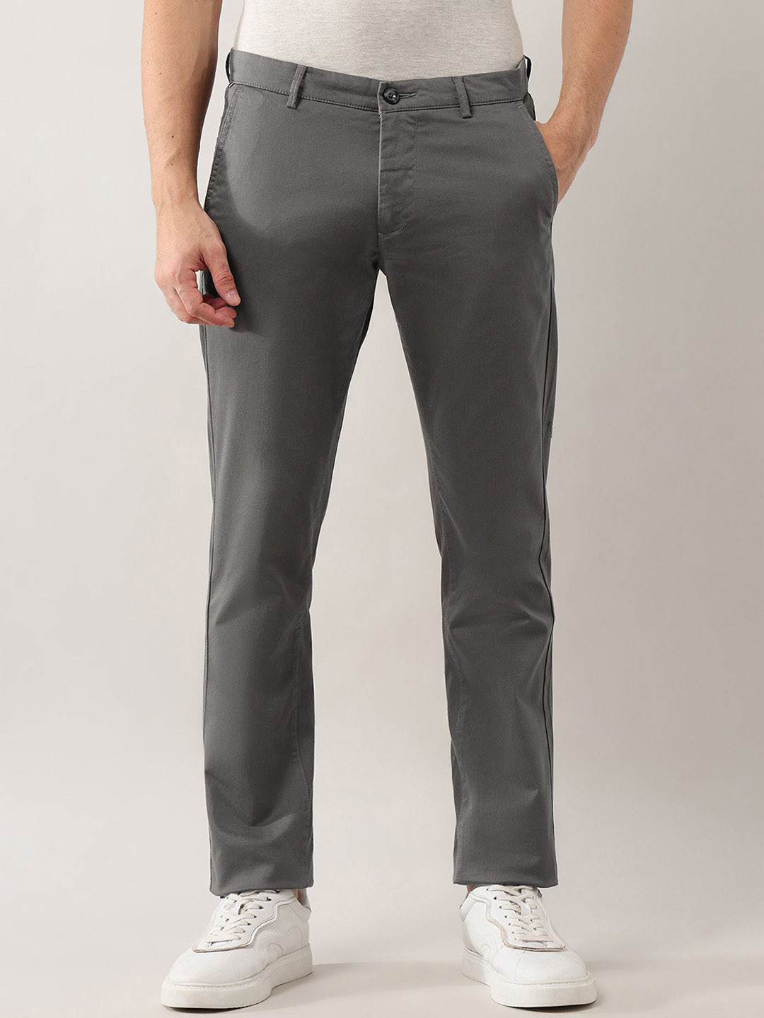 Arrow Sport Men Mid-Rise Slim Fit Chinos Trousers