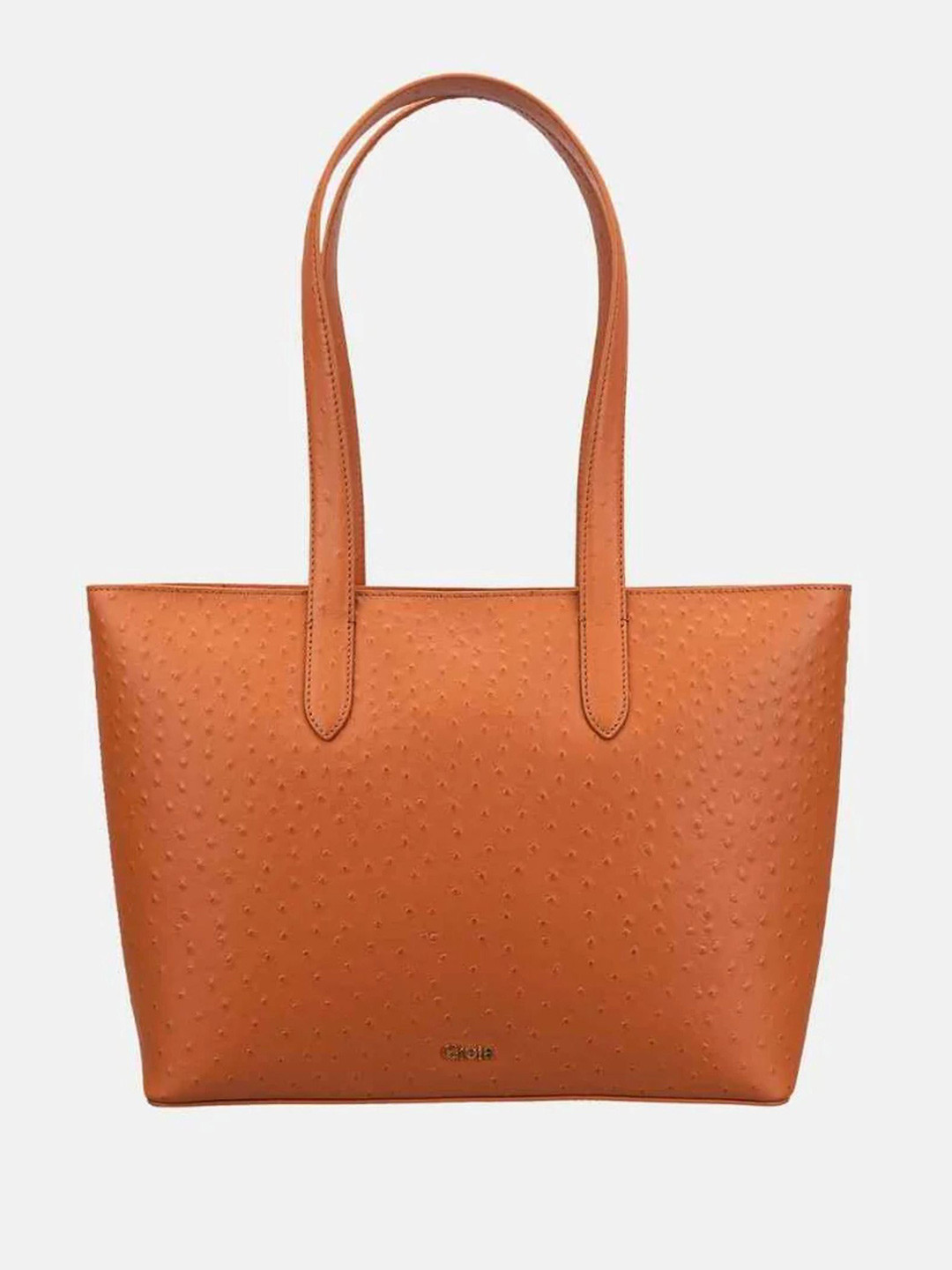 GIOIA Women Tan Leather Renata OS Tote Bag
