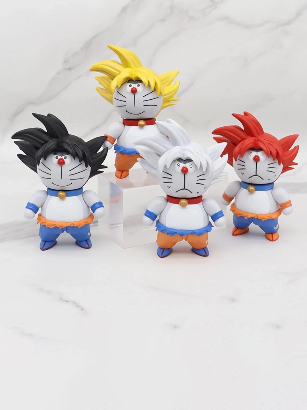 AUGEN Kids 4Pcs Doremon Gokhu Action Figure Toys