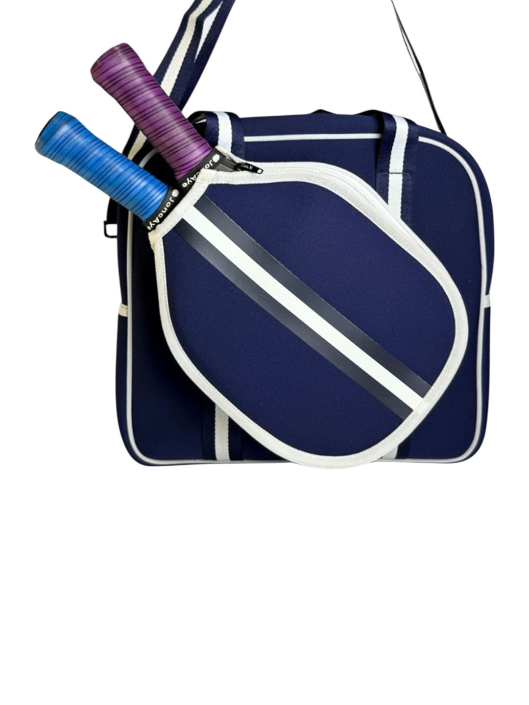 The Tie Hub Neoprene Pickleball Bag With Paddle Holder & Adjustable Shoulder Strap