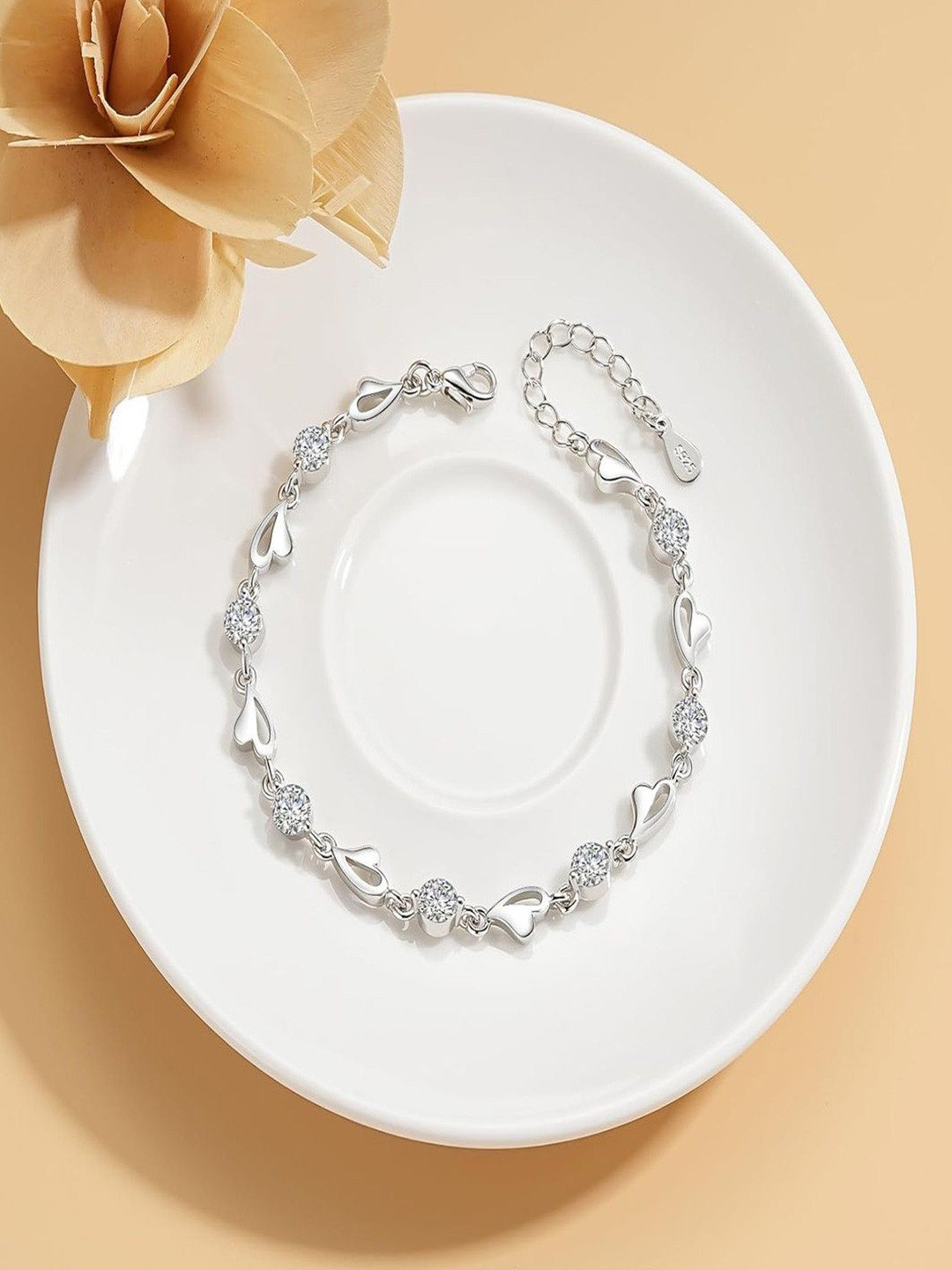 RV Jewels Unisex Silver-Plated Link Bracelet