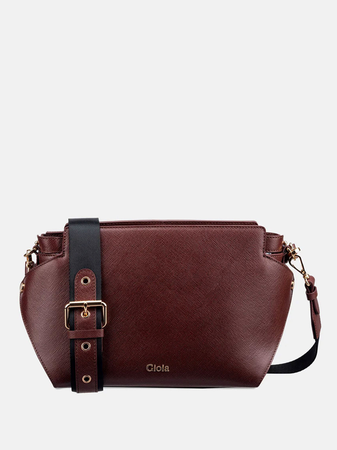 GIOIA Women Brown Leather Valeria Multiway Crossbody Bag