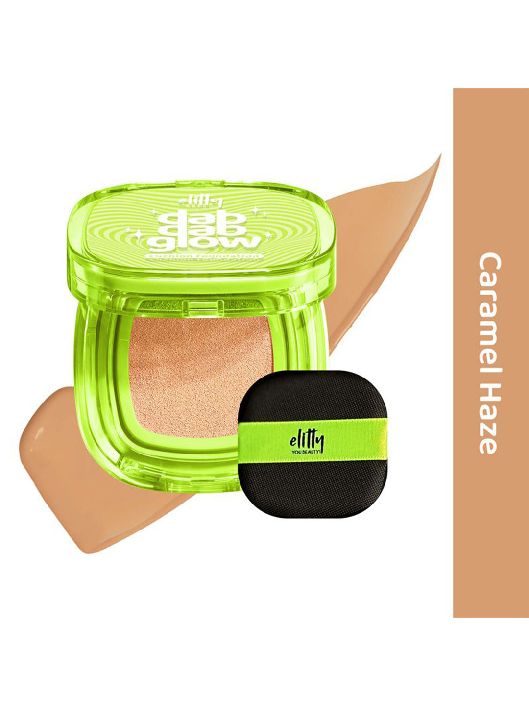 Elitty Cushion Foundation With Dewy & Glowing Finish- 13 g- Caramel Haze