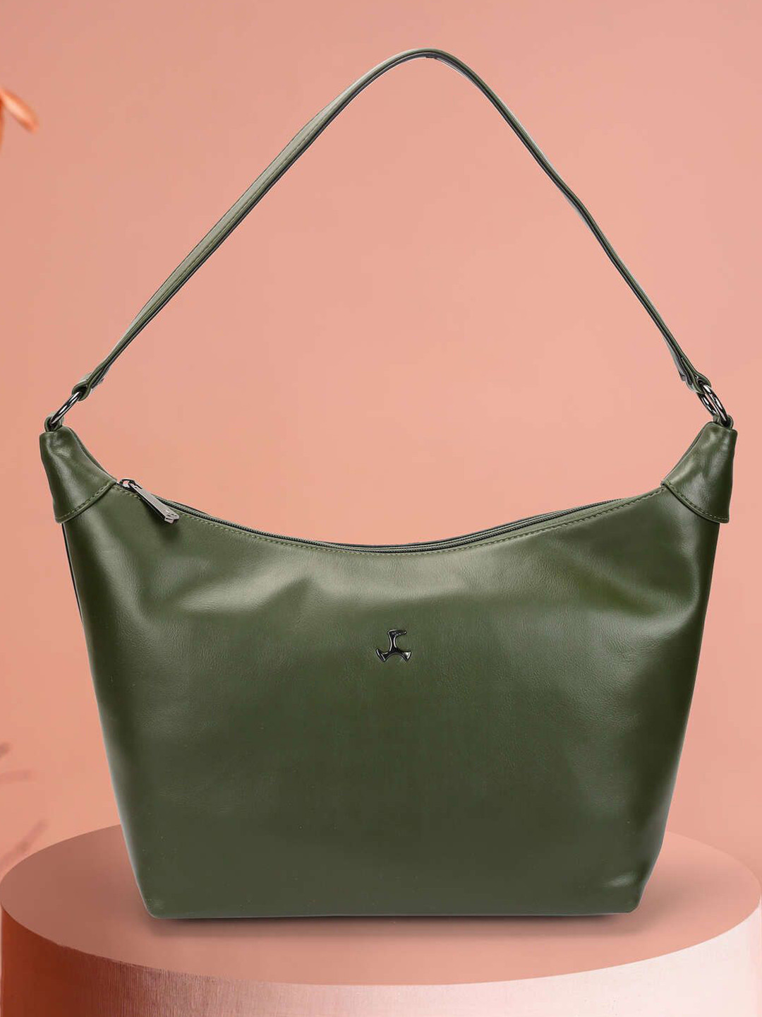 Mochi Non-Detachable Sling Strap Half Moon Hobo Bag