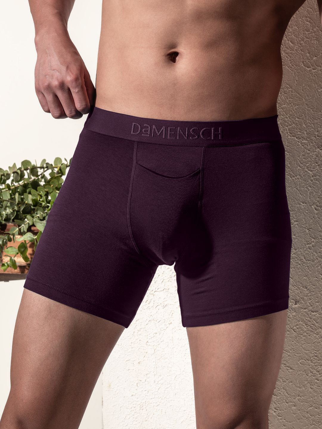 DAMENSCH Mid Rise Deo Soft Trunk-BB1001-POTPRL