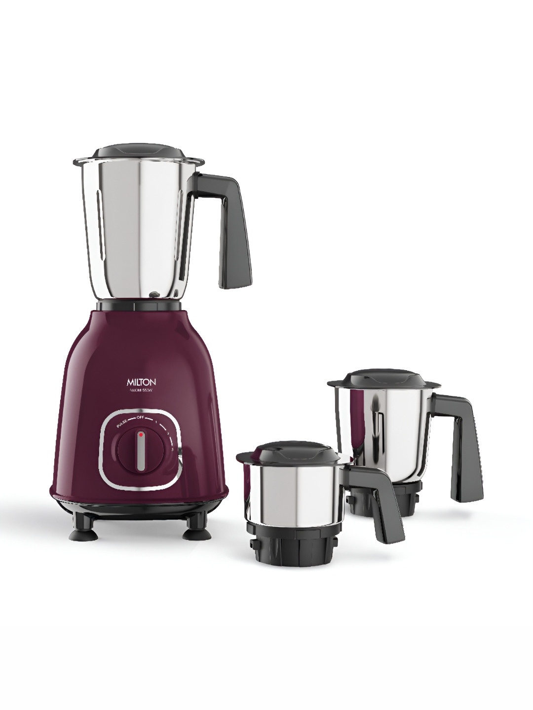 Milton Neom Mixer Grinder ISI Certified Grindstone Blade 3 Jar 550W (21000 RPM)