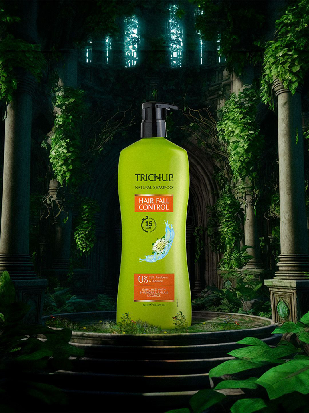 TRICHUP Hair Fall Control Shampoo With Bhringraj - 640 ml