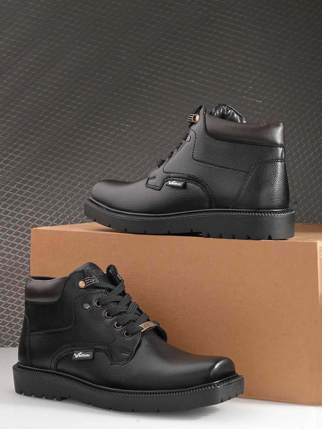 Vellinto Safari Men Round Toe Casual Boots