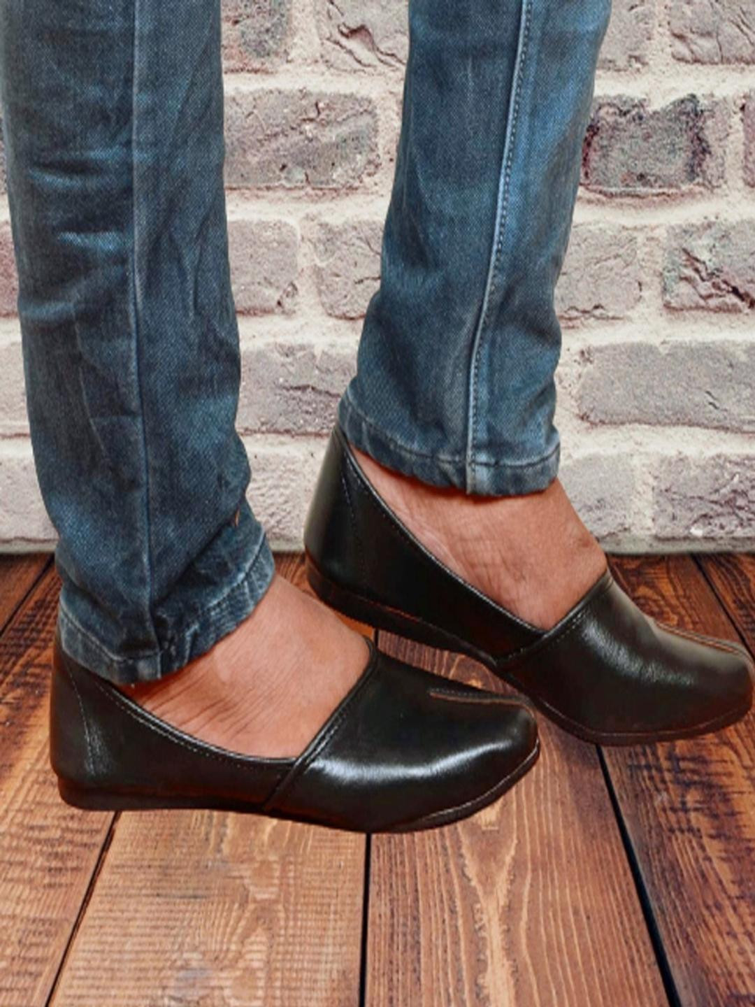 JAIPUR TRENDCRAFT Black Synthetic Leather Formal Shoes