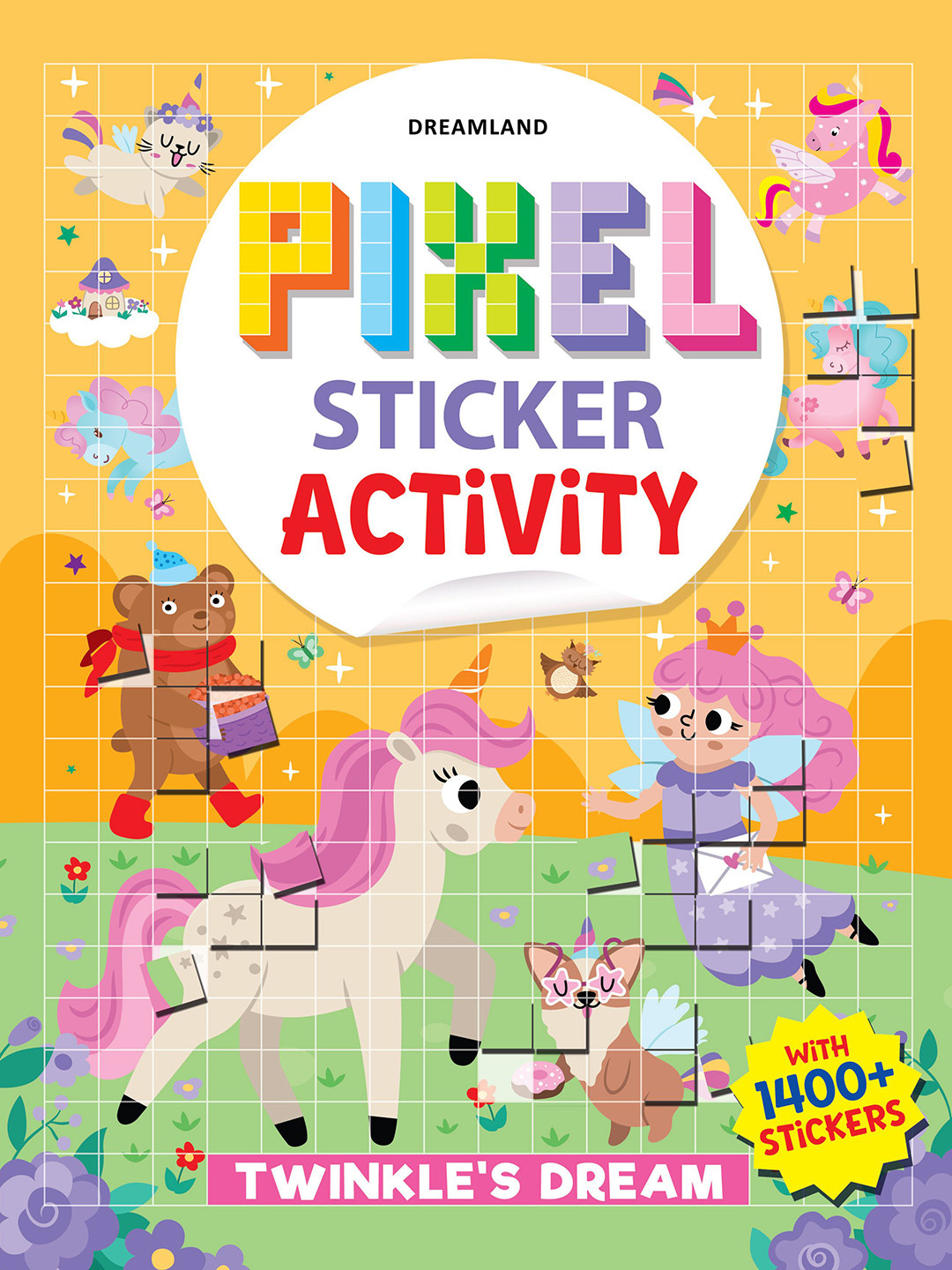 Dreamalnd Pixel Sticker Activity Book of Twinkle's Dream, 1400 Stickers