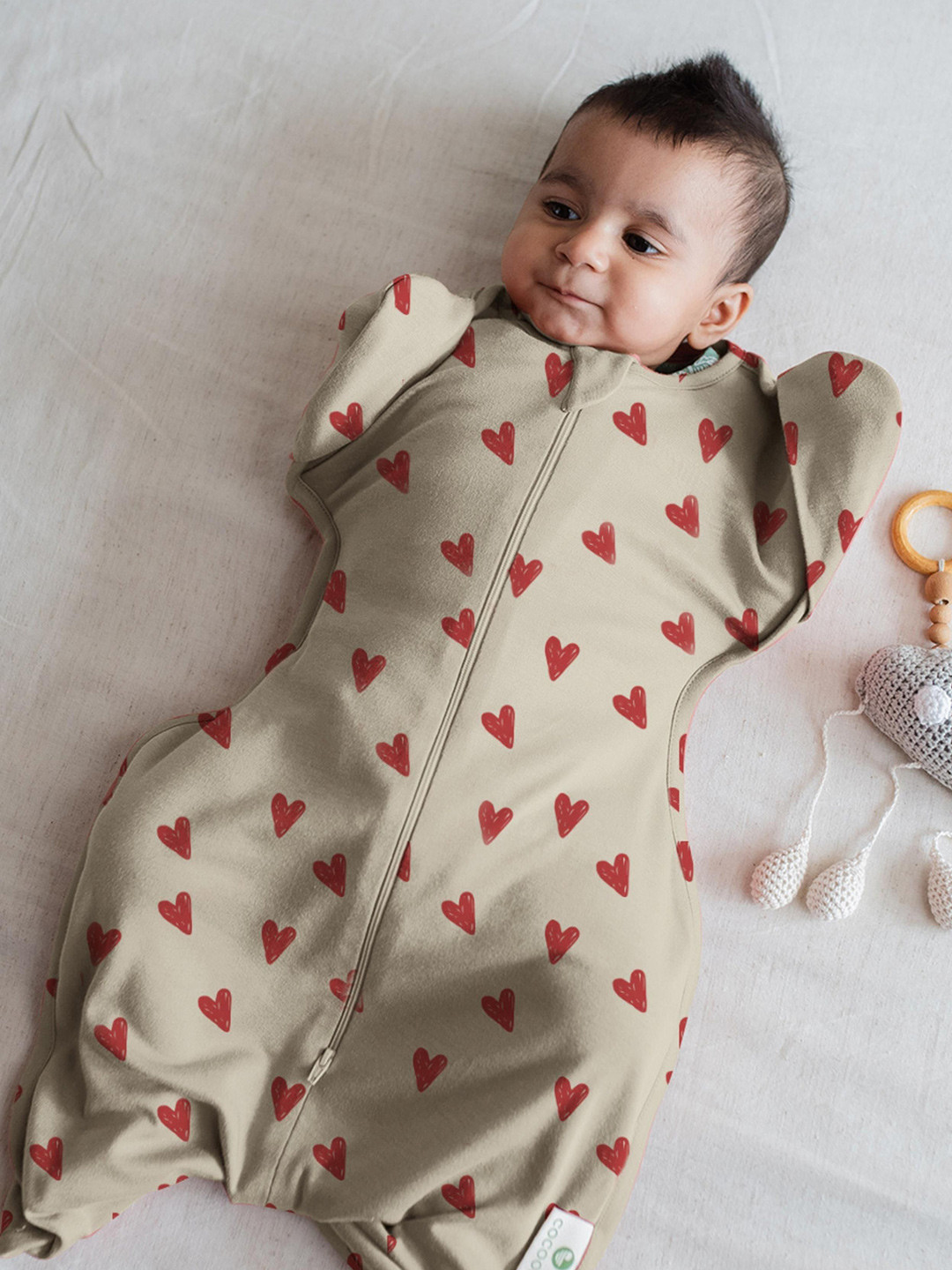 cocoon care Infants Printed Bamboo Cotton Swaddle Out Sleep Pod