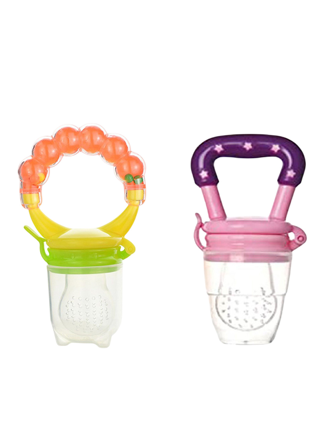 Kritiu Set Of 2 Rattel Silicone Food & Fruit Nibbler