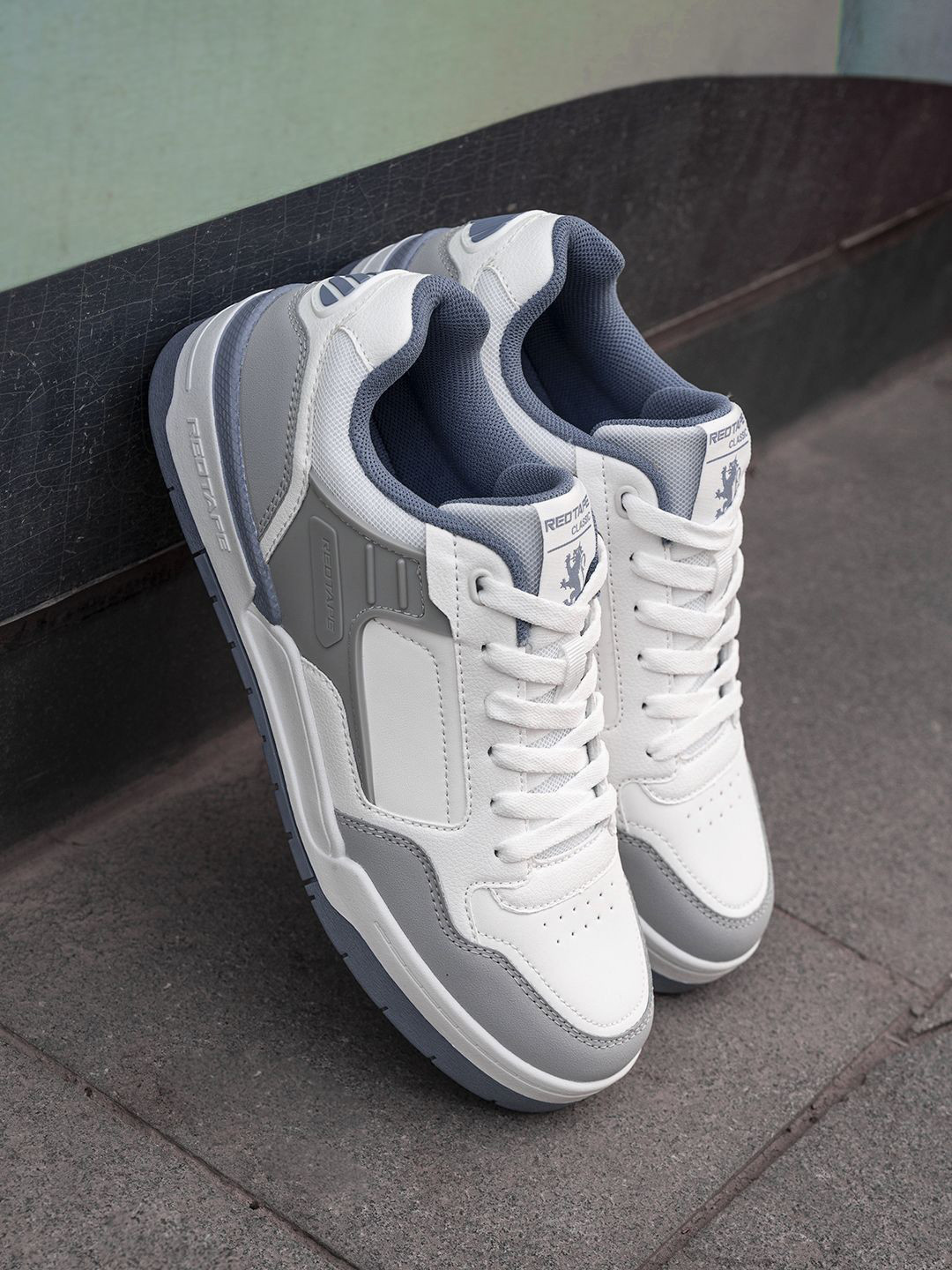 Red Tape down town dapper Men Colourblocked PU Round Toe Sneakers