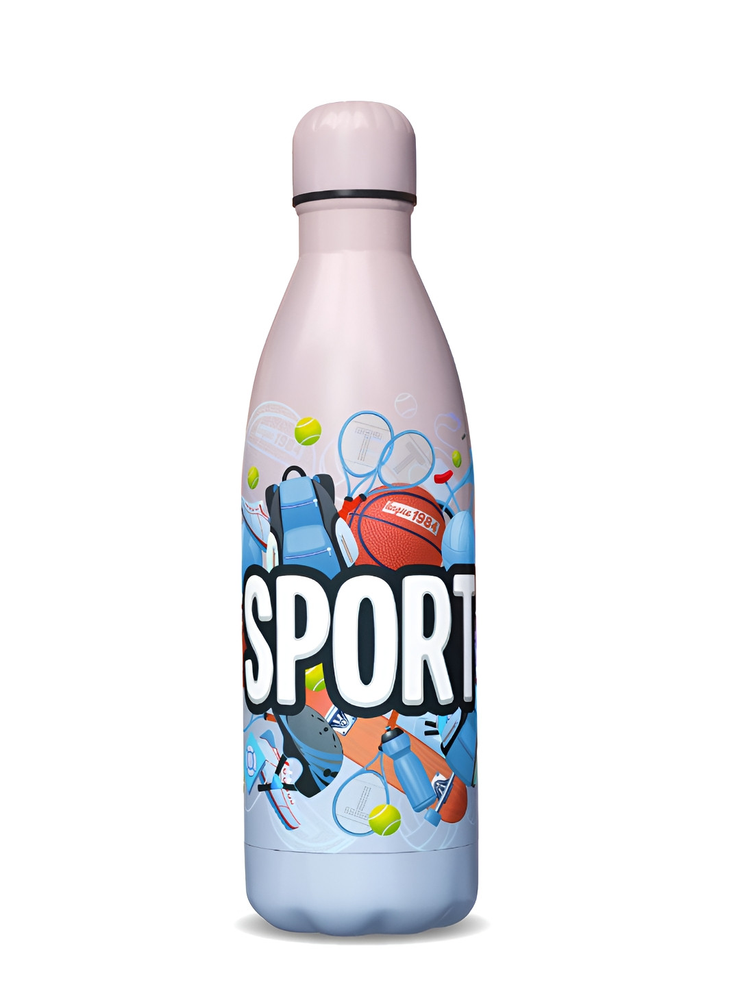 Speedex Pink Printed Stainless Steel Vacuum Insulate Hot & Cold Water Bottle 450 ML