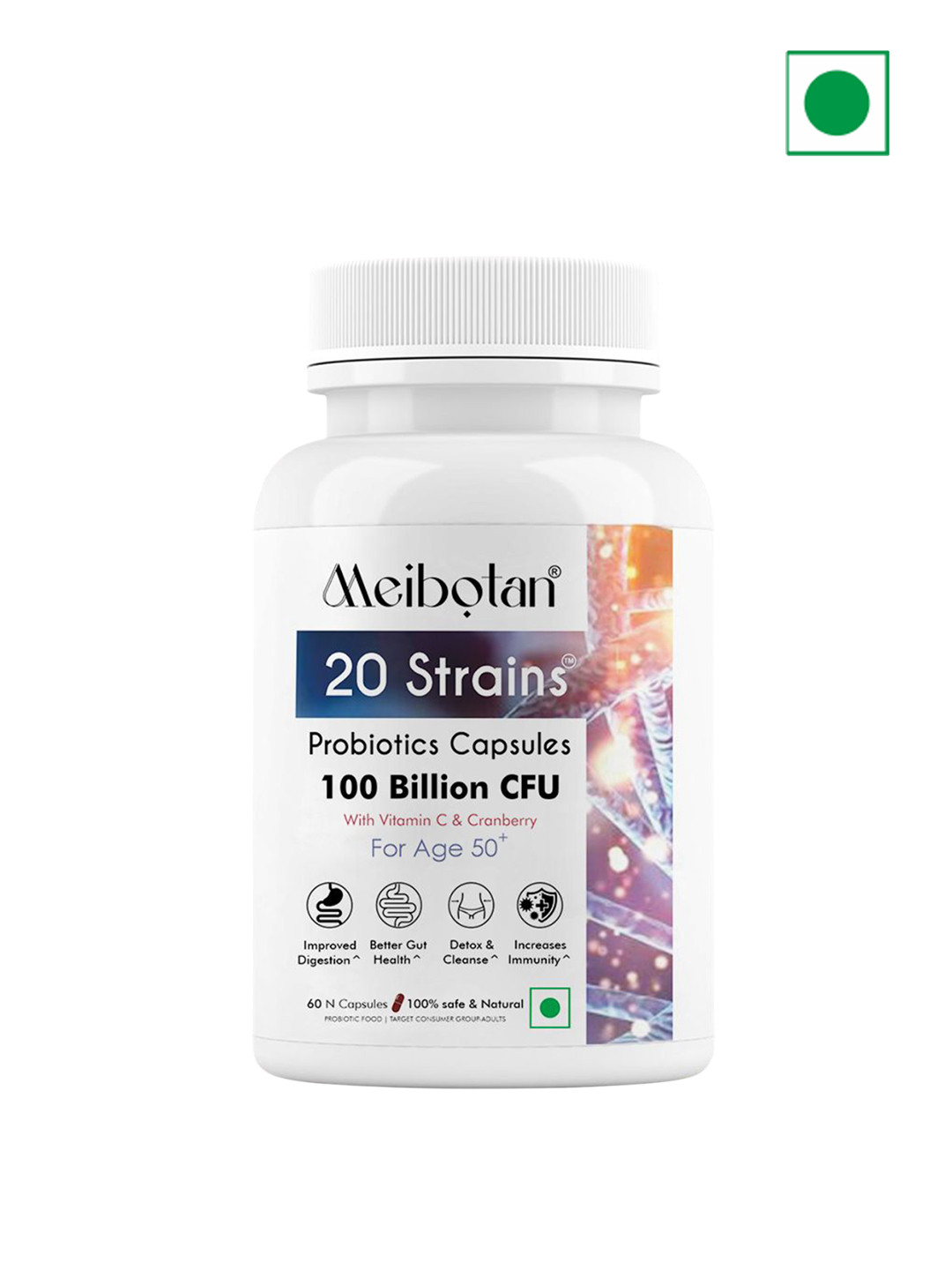 Meibotan 20 Strains Probiotics Capsules - 60 Capsules