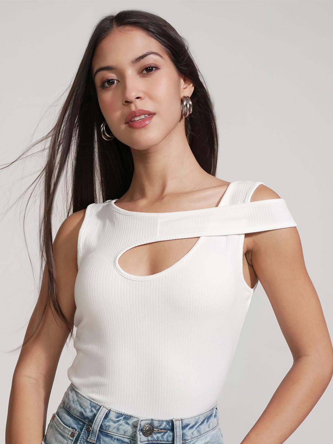 Street By Tokyo Talkies Women Striped Sleeveless Top