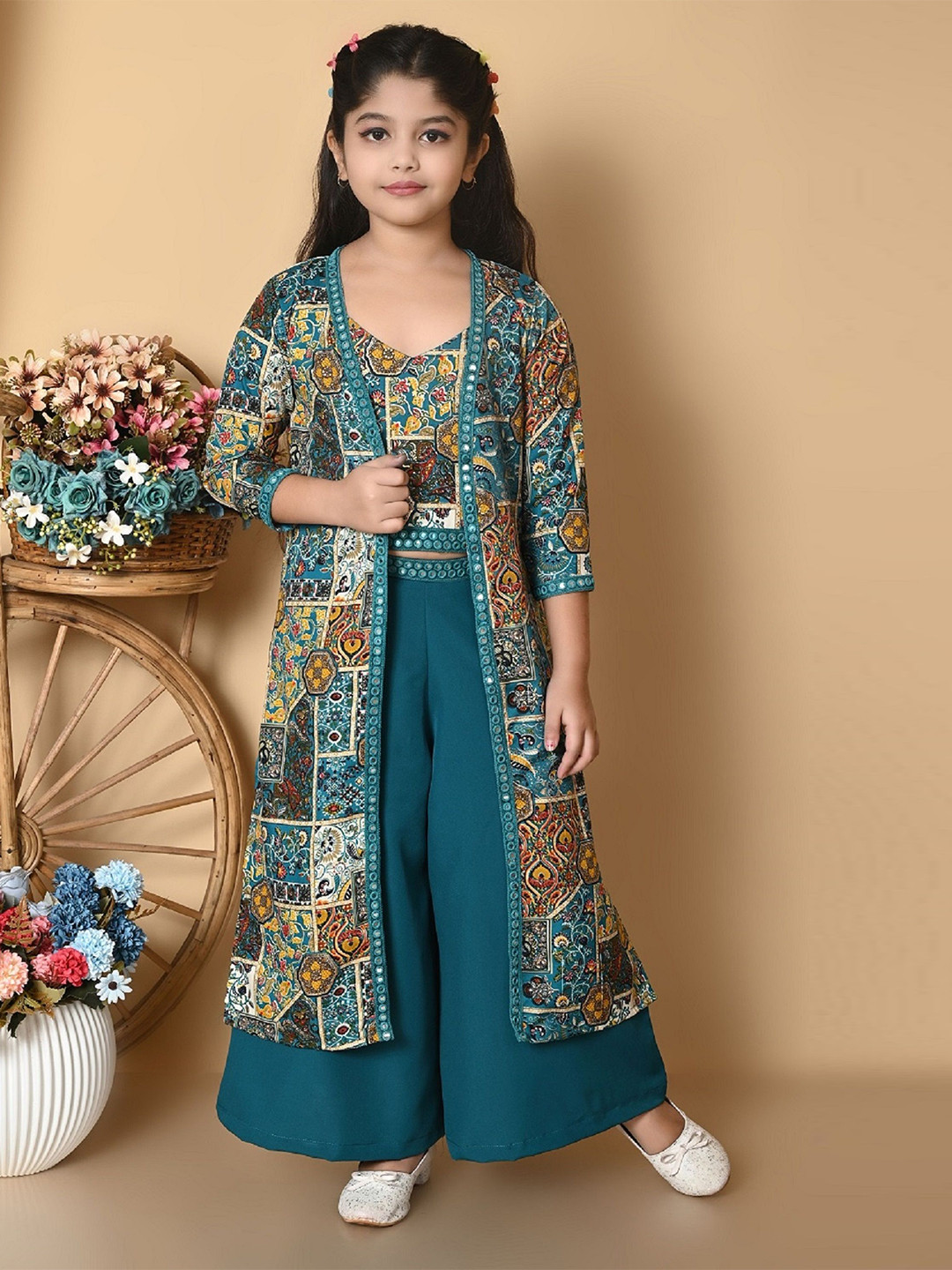 SPAMitude Girls Top with Palazzos