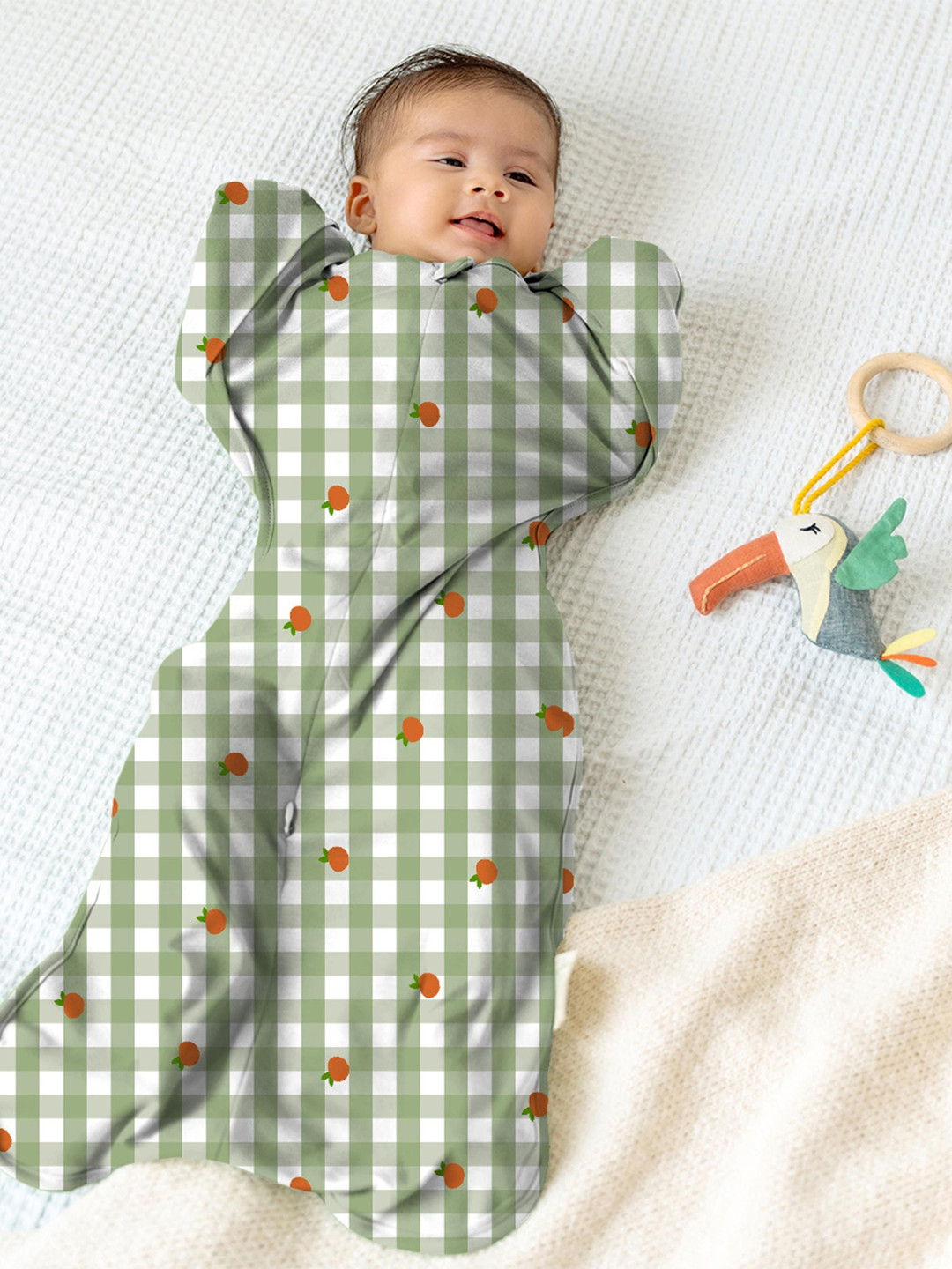 cocoon care Infants Printed Bamboo Cotton Swaddle Out Sleep Pod