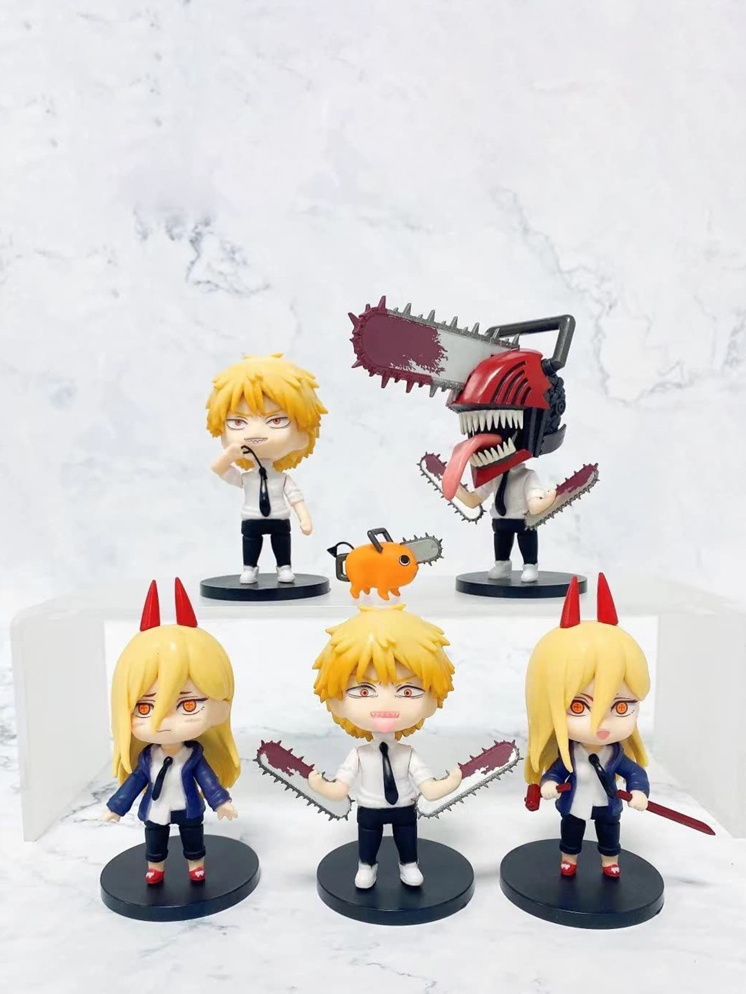 AUGEN 5-Pcs Chainsaw Man Action Figure Toys