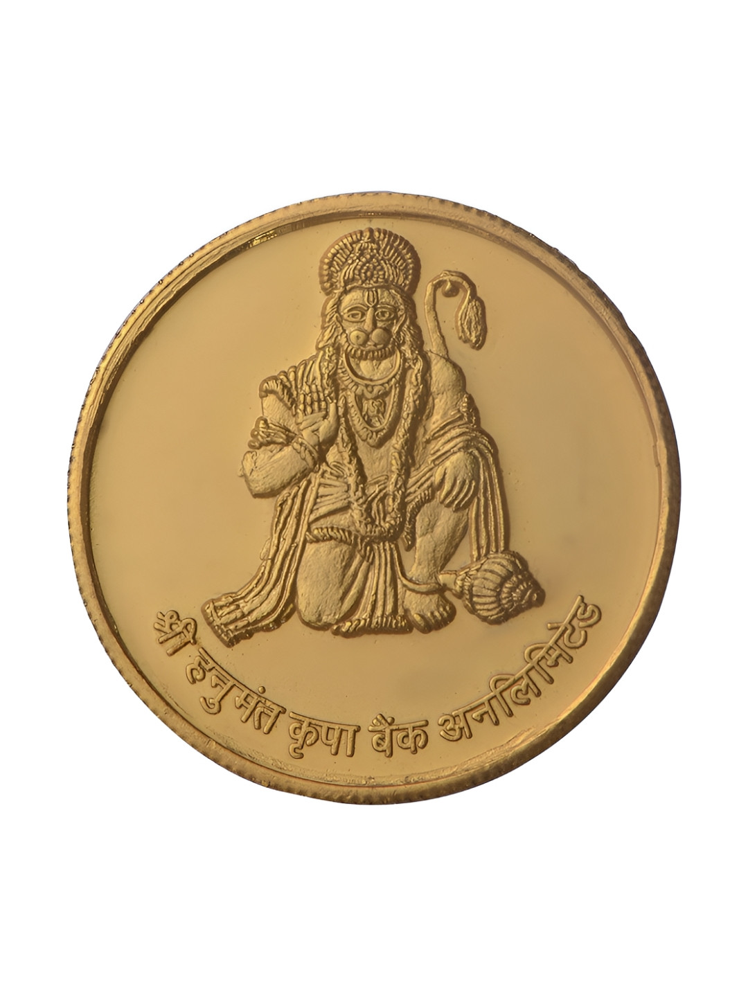 Pray Everyday 7-Pcs Gold-Plated Hanuman Ji Coins