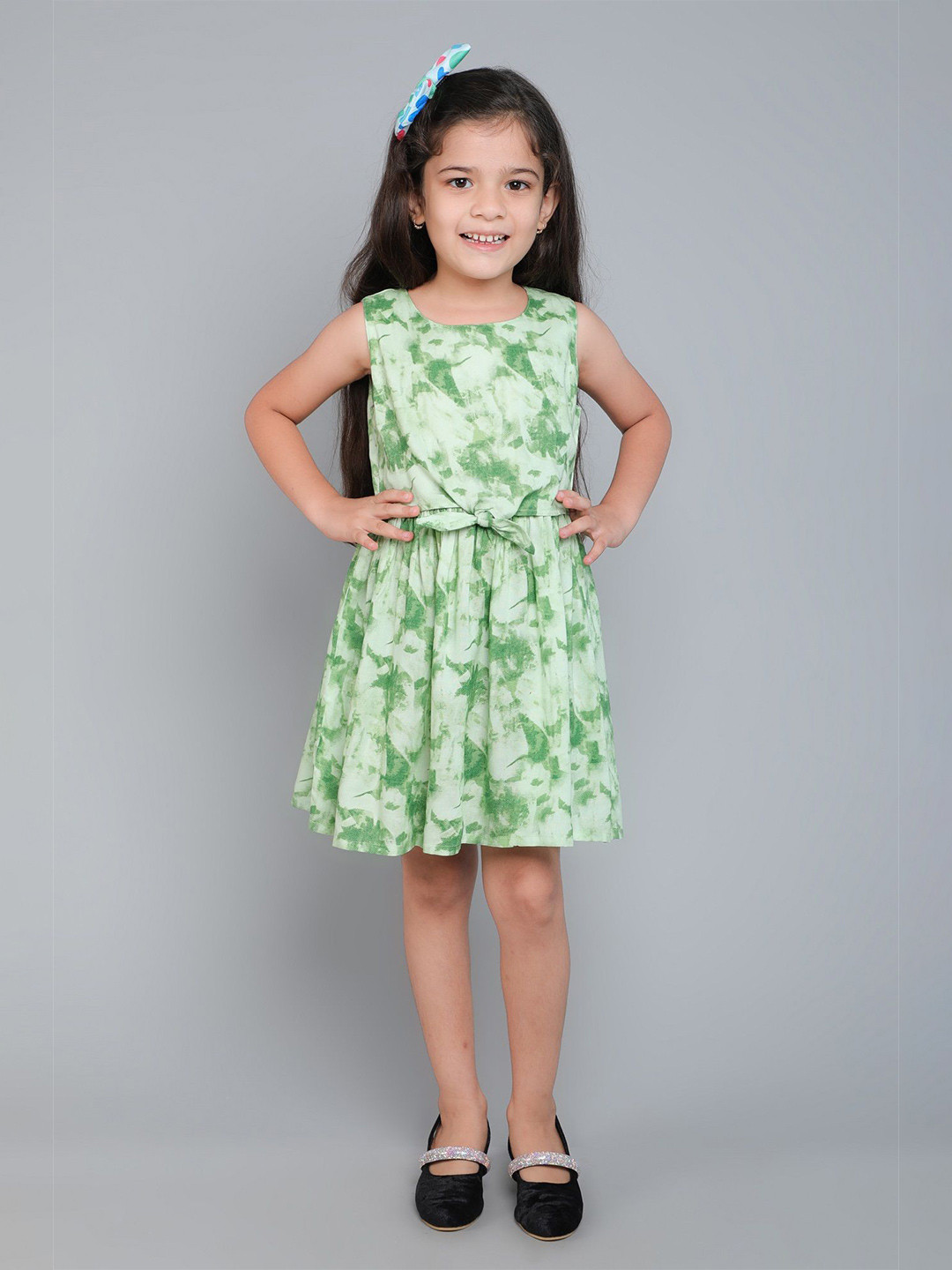 Funshine Girls Tie and Dye Fit & Flare Dress