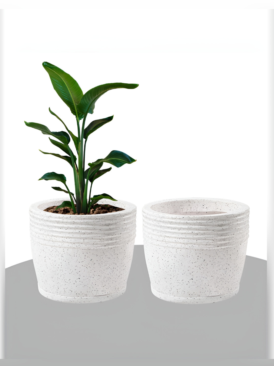 RUBOXA 2Pcs WhiteUV ProtectedPlanters
