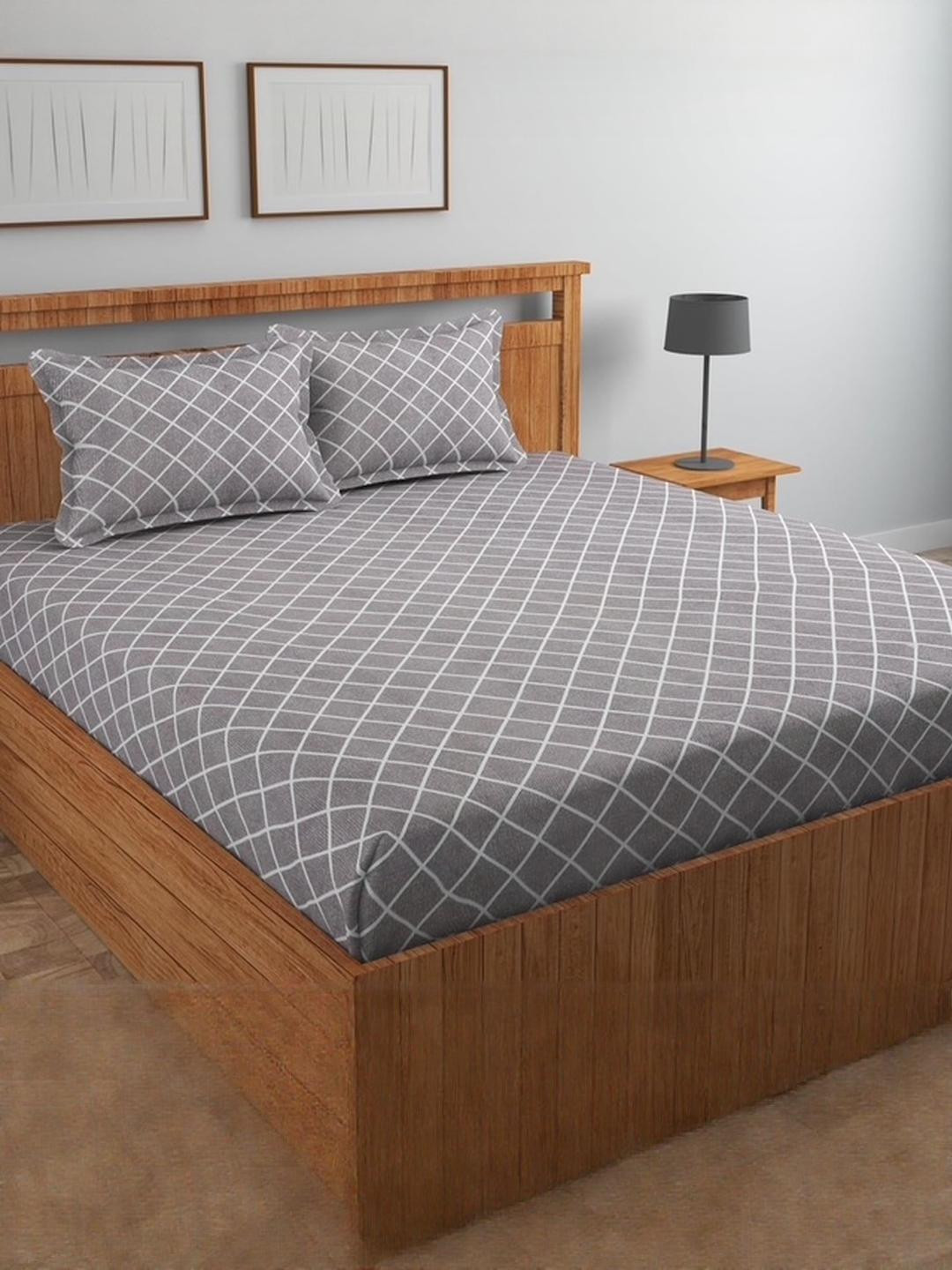 RADECOR Grey Queen Bedsheets