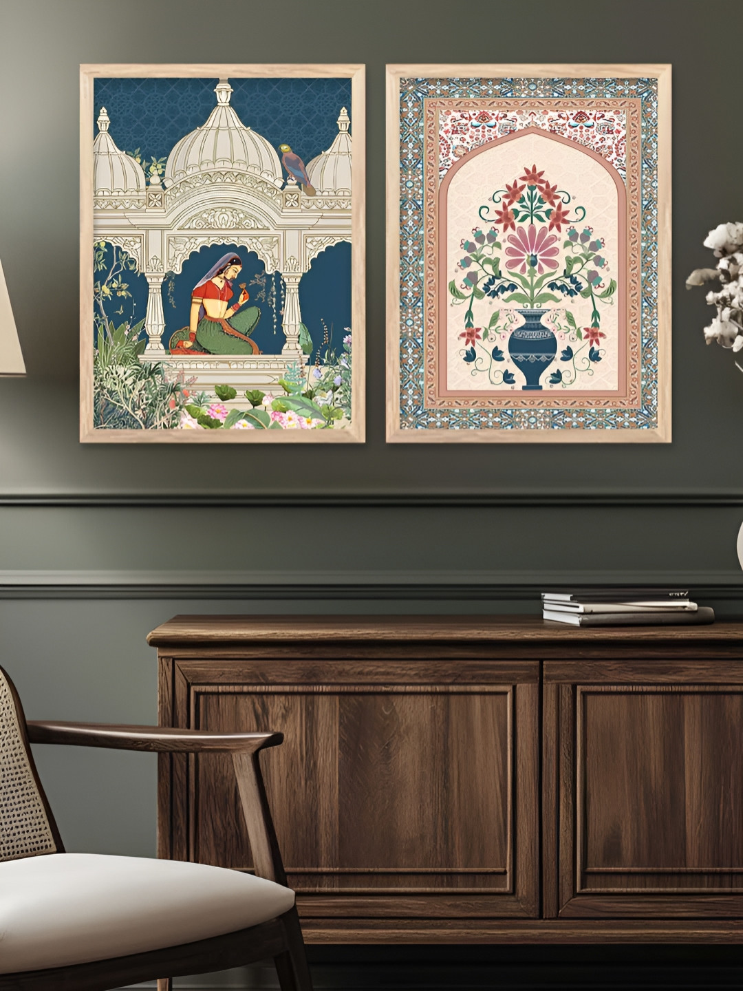 Kotart Unisex Set of 2 Classic Wood Wall Paintings