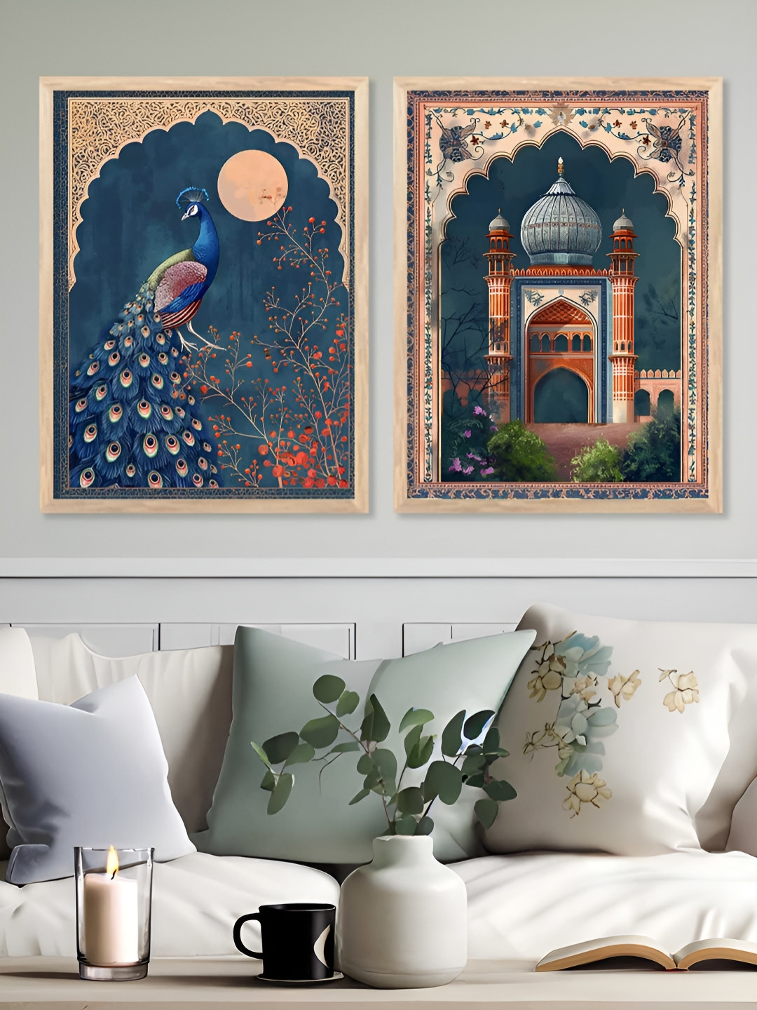 Kotart Unisex Set of 2 Birds and Animals Paintings Wall Art